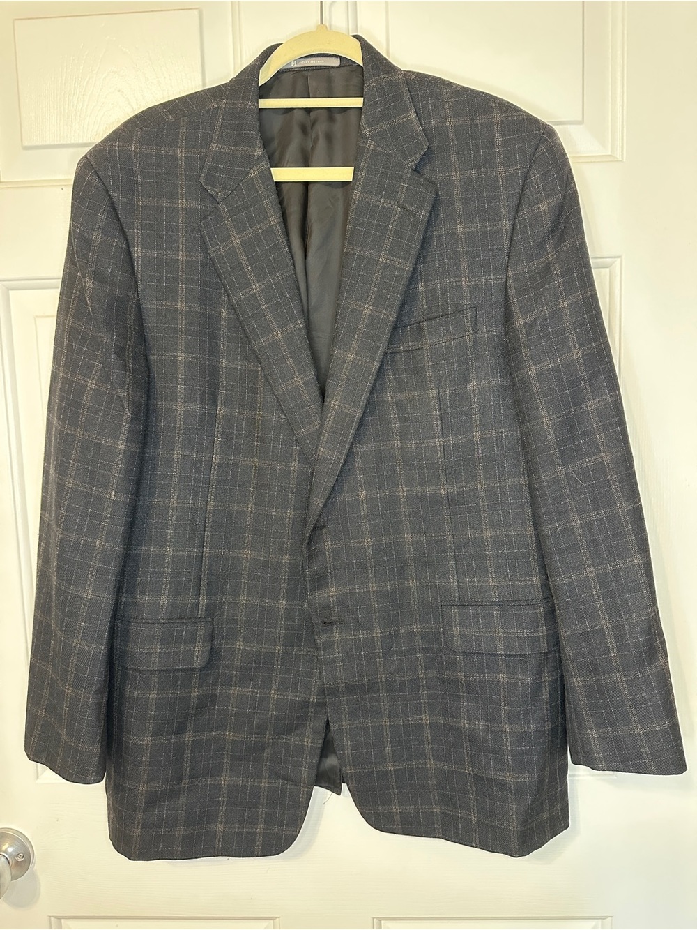 Hickey Freeman Gray Plaid Sport Coat
